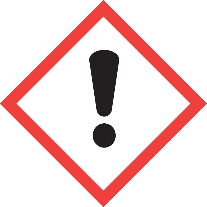 Gefahrensymbol GHS07: Ausrufezeichensymbol
